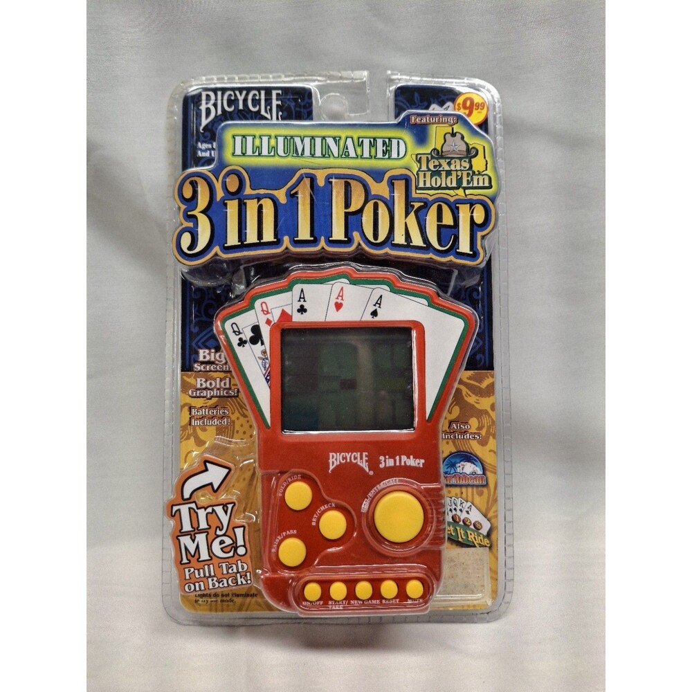 Bicycle Illuminated Texas Hold 'Em, plus Caribbean & Let it Ride Brand New